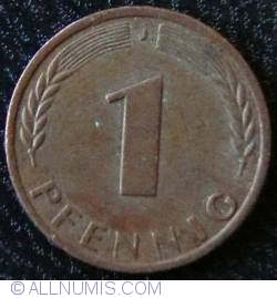 Image #1 of 1 Pfennig 1966 J