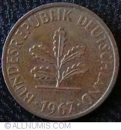Image #2 of 1 Pfennig 1967 J