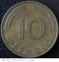 Image #1 of 10 Pfennig 1975 J