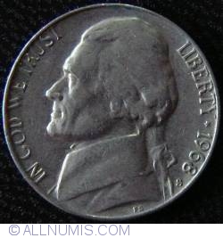 Image #2 of  Jefferson Nickel 1968 S