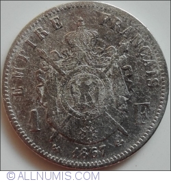 Image #1 of 1 Franc 1867 (K)