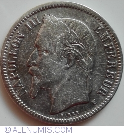 Image #2 of 1 Franc 1867 (K)