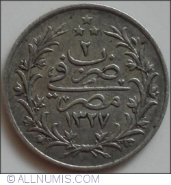Image #2 of 1 Qirsh 1910 (AH1327/2)