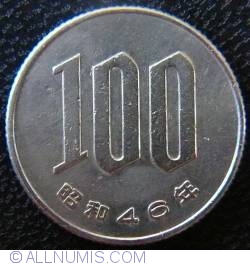 Image #1 of 100 Yen 1971 (anul 46)