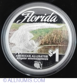 1 Dollar 2014 - American Alligator