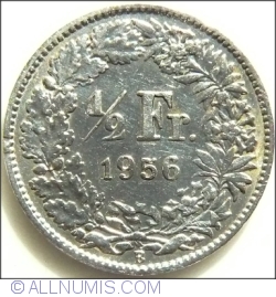 Image #1 of 1/2 Franc 1956
