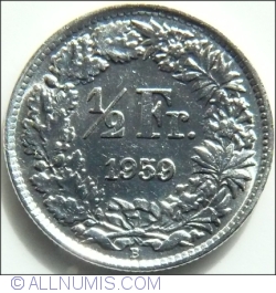 1/2 Franc 1959