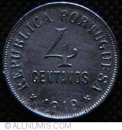 Image #1 of 4 Centavos 1919
