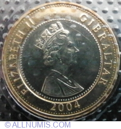 Image #2 of 2 Pounds 2004 - 300th Anniversary of British Rule