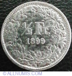 Image #1 of ½ Franc 1899