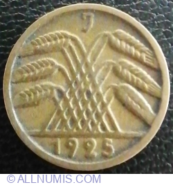 Image #2 of 5 Reichspfennig 1925 J