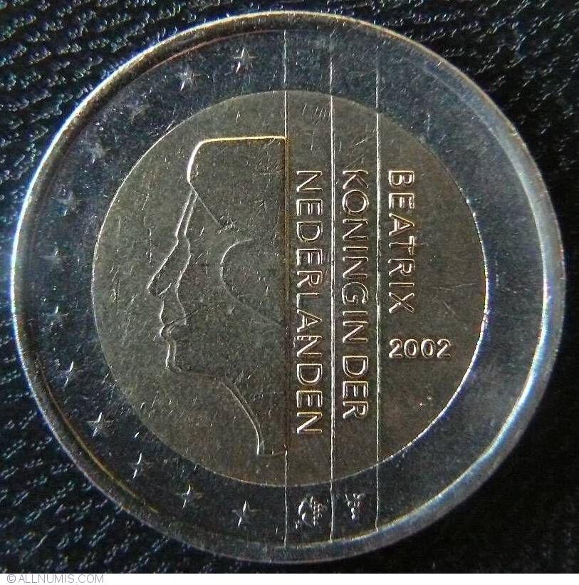 piece 2 euro beatrix koningin der nederlanden 2002 valeur