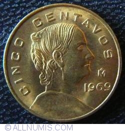 Image #1 of 5 Centavos 1969
