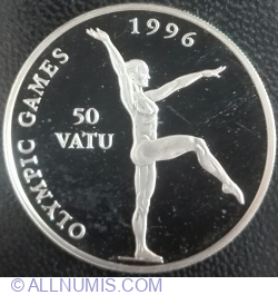 50 Vatu 1994 - Olympic Games 1996 - Gymnast