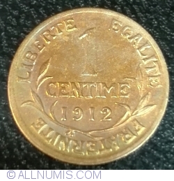 Image #1 of 1 Centime 1912