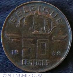 Image #1 of 50 Centimes 1982 (Belgique)