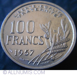 100 Franci 1957 B