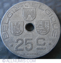 Image #1 of 25 Centimes 1945 Belgie - Belgique