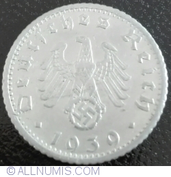 Image #2 of 50 Reichspfennig 1939 F