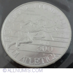Image #1 of 500 Lire 1987 - World Athletic Championships