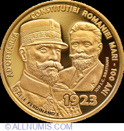 500 Lei 2023 - 100 years since the adoption of the Constitution of Greater Romania