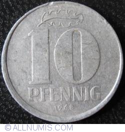 Image #1 of [ERROR] 10 Pfennig 1968 A - Out of center