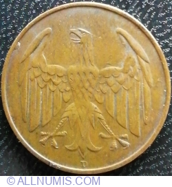 Image #2 of 4 Reichspfennig 1932 D
