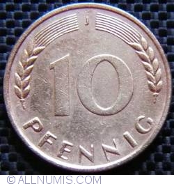 10 Pfennig 1971 J (small J)
