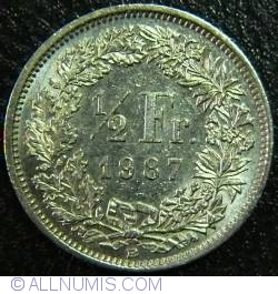 1/2 Franc 1987