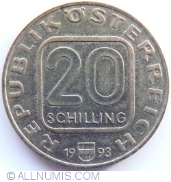 20 Schilling 1993 - Franz Grillparzer
