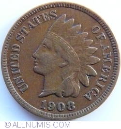 Image #2 of Indian Head Cent 1908