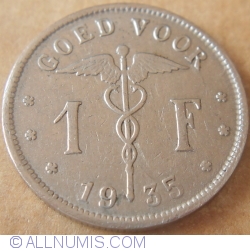 Image #1 of 1 Franc 1935 (België)