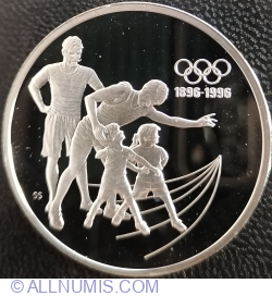 Image #1 of 15 Dollars 1992 - 100th Anniversary of the Olympic Games, Spirit of the Generations