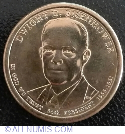Image #2 of 1 Dollar 2015 D - Dwight D. Eisenhower