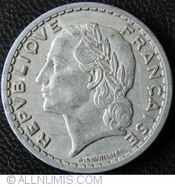 Image #2 of 5 Francs 1947 B (closed 9)