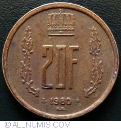 Image #1 of 20 Francs 1980