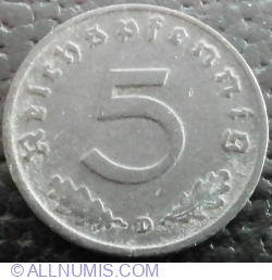 Image #1 of 5 Reichspfennig 1940 D