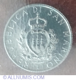 Image #2 of 2 Lire 1987 R - 15th Anniversary - Resumption of Coinage