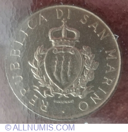 Image #2 of 20 Lire 1987 R - 15th Anniversary - Resumption of Coinage