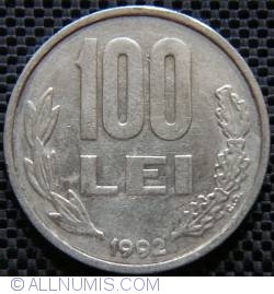 Image #1 of 100 Lei 1992 - Varianta cu 9 scurt