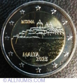 2 Euro 2025 - Maltese Walled Cities: Mdina