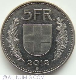 Image #1 of 5 Francs 2012