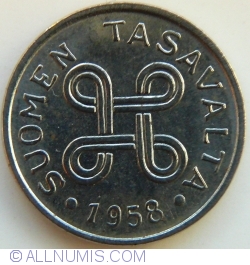 Image #2 of 1 Markka 1958