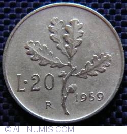 Image #1 of 20 Lire 1959
