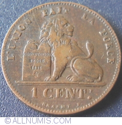 Image #1 of 1 Centime 1907 Belges