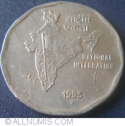 2 Rupees 1993 (H)