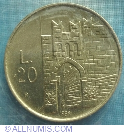 20 Lire 1988 R - Fortifications