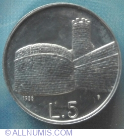 Image #1 of 5 Lire 1988 R - Fortification