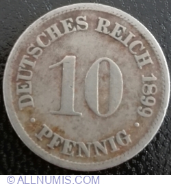 Image #1 of 10 Pfennig 1899  D