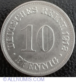 10 Pfennig 1913 G